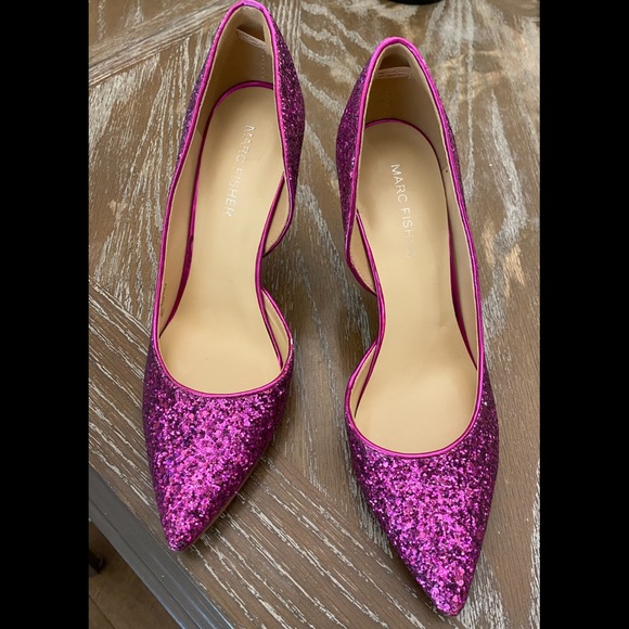 Marc Fisher Glitter Heels - Picture 9 of 12